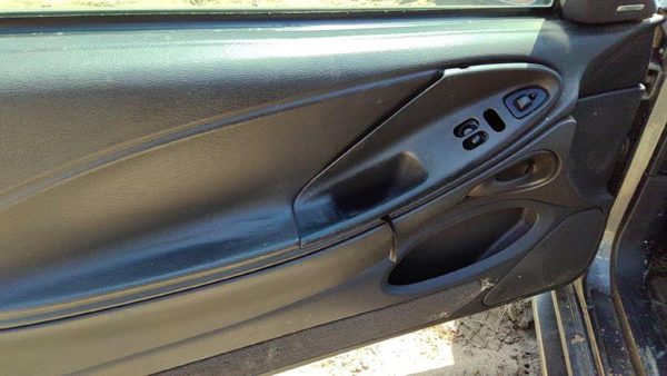 01-04 Ford Mustang Driver Left Front Door Trim Panel With Master Switch Black 9W — photo 4