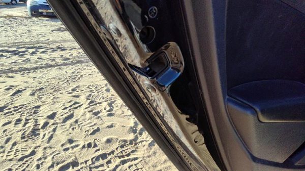 2012-2017 Vw Passat Driver Left Rear Door Latch With Rods/Cables Oem Back — photo 1