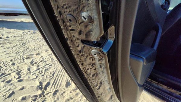2012-2017 Vw Passat Driver Left Rear Door Latch With Rods/Cables Oem Back — photo 4