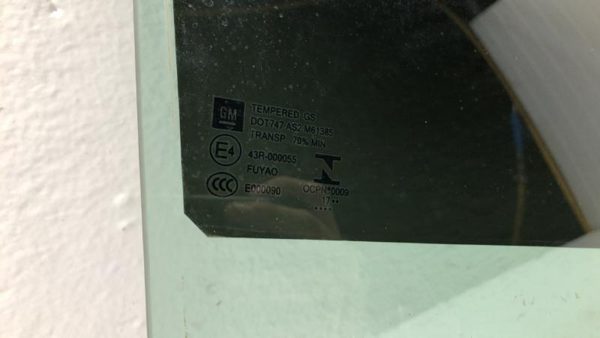 2018-2020 Buick Regal Passenger Right Rear Side Window Door Glass Oem Back — photo 5
