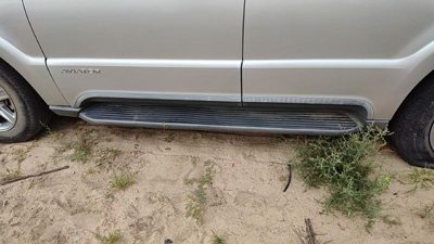 2003-2005 Lincoln Aviator Driver Left Side Step Running Board Oem