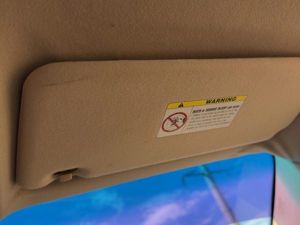 2000-2006 Bmw X5 Passenger Right Sun Visor Oem Illuminated Cloth E53 Beige Lchc — photo 2