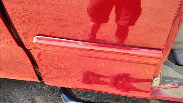 99-04 F150 Passenger Right Rear Moulding From Door Oem Back Trim Strip Red E4 — photo 2