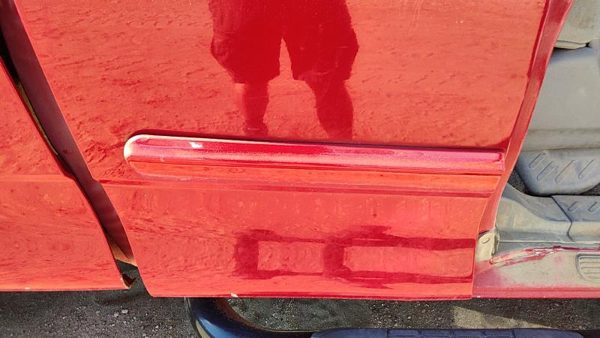 99-04 F150 Passenger Right Rear Moulding From Door Oem Back Trim Strip Red E4 — photo 1
