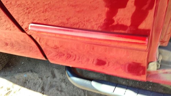 99-04 F150 Passenger Right Rear Moulding From Door Oem Back Trim Strip Red E4 — photo 4