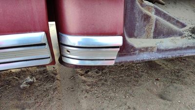 1978-1979 Ford F150 Passenger Right Rear Moulding On Lower Cab Panel Oem