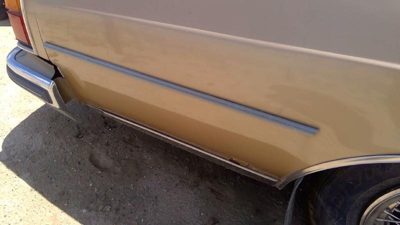 1980-1985 Olds 88 Passenger Right Rear Moulding On Quarter Panel Oem Gold