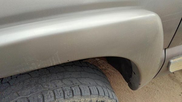 99-02 Silverado 2500 Driver Left Front Wheel Flare Moulding Fender Pewter 11U — photo 4