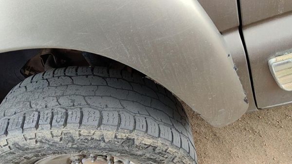 99-02 Silverado 2500 Driver Left Front Wheel Flare Moulding Fender Pewter 11U — photo 6