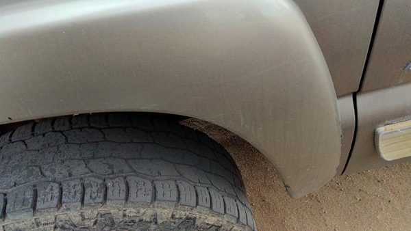 99-02 Silverado 2500 Driver Left Front Wheel Flare Moulding Fender Pewter 11U — photo 5