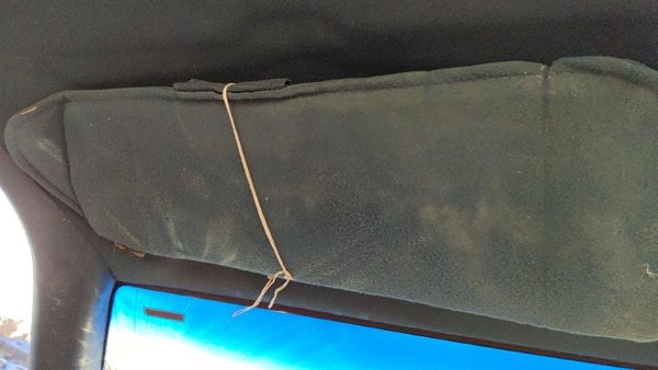 88-94 Gmc Sierra 2500 Driver Left Sun Visor Oem Blue — photo 3