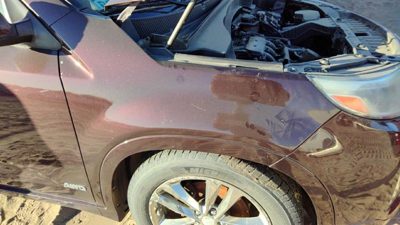 2011-2015 Kia Sorento Passenger Right Front Fender Oem Ir Dark Cherry 663211U021