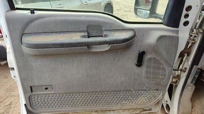 99-01 F250 Super Duty Driver Left Front Door Trim Panel With Master Switch Gray