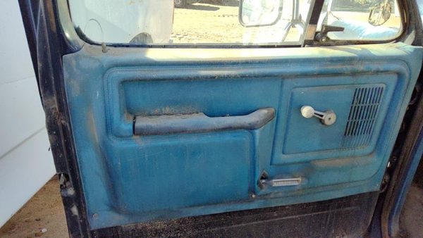 1980-1986 Ford F150 Driver Left Front Door Trim Panel Manual Windows Oem Blue — photo 2