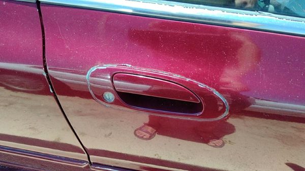 1994-1995 Honda Accord Passenger Right Front Outside Door Handle Oem Red — photo 4