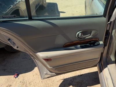 00-03 Lesabre Driver Left Rear Door Trim Panel With Switches Neutral Taupe 56B