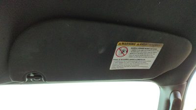 2007-2009 Ford Expedition Passenger Right Sun Visor Oem 1W Black/Camel