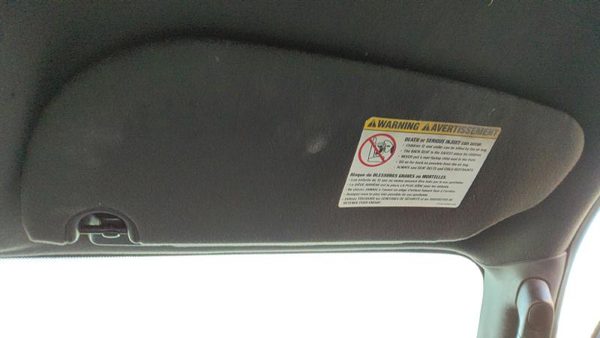 2007-2009 Ford Expedition Passenger Right Sun Visor Oem 1W Black/Camel — photo 2