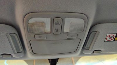 2006-2007 Hyundai Sonata Center Overhead Console Dome Light Map Lamp Cubby Gray
