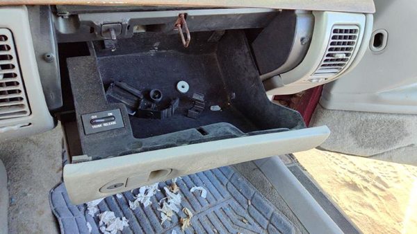 96-99 Olds 88 Glove Box Assembly Complete Door With Latch Oem Gray — photo 4