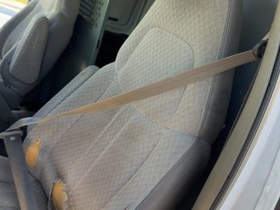 98-02 Express 2500 Driver Left Front Seat Belt Retractor Oem Shoulder Grey 92G
