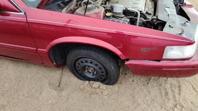 1992-2002 Cadillac Eldorado Passenger Right Front Fender Oem Crimson Red 86U