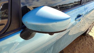 2015-2017 Nissan Versa Note Driver Left Power Side Mirror Door Mounted Blue Rbe