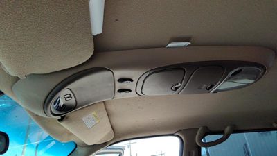 98-02 Lincoln Navigator Center Overhead Console Dome Light Map Lamp Cubby Tan Kx