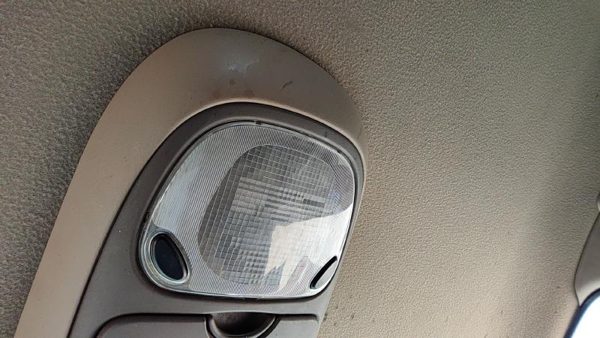 98-02 Lincoln Navigator Center Overhead Console Dome Light Map Lamp Cubby Tan Kx — photo 6
