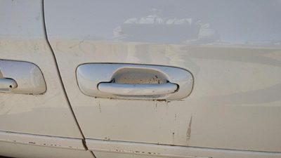 2001-2007 Dodge Caravan Passenger Right Front Outside Door Handle Oem White Pw1