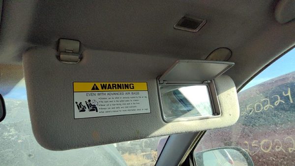 2006-2007 Hyundai Sonata Passenger Right Sun Visor Oem Gray 852020A750qs — photo 4