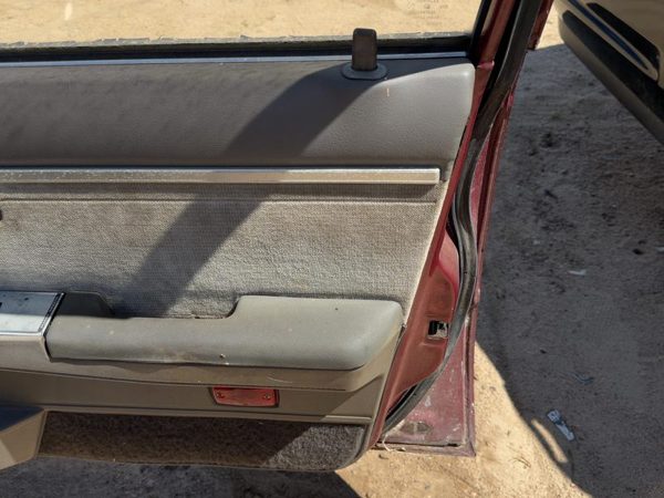 87 Maxima Passenger Right Front Door Trim Panel With Switches 4 Door Sedan Gray — photo 2
