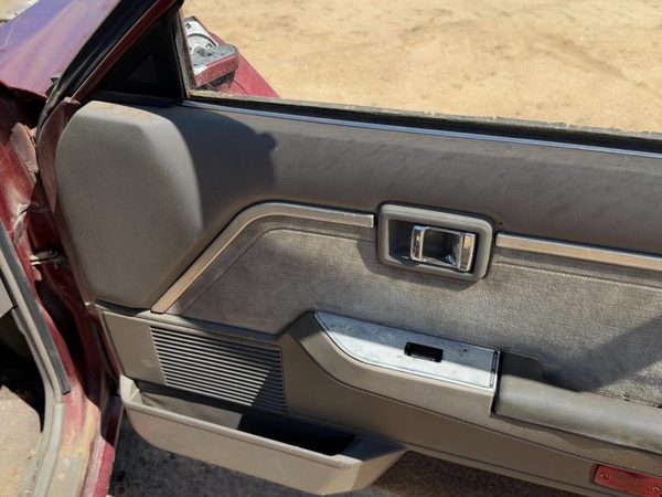 87 Maxima Passenger Right Front Door Trim Panel With Switches 4 Door Sedan Gray — photo 5