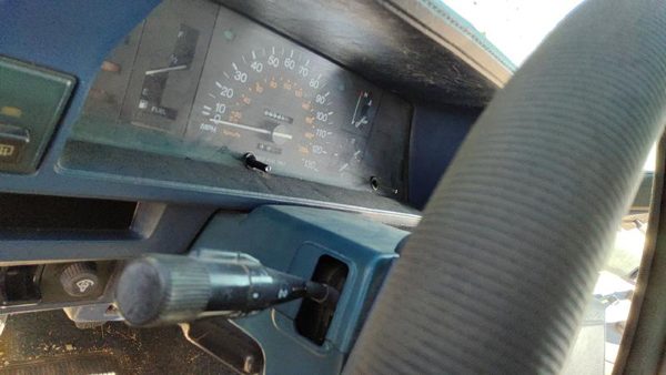 1985-1986 Toyota Camry Steering Column Trim Surround Collar Plastic Housing Blue — photo 7