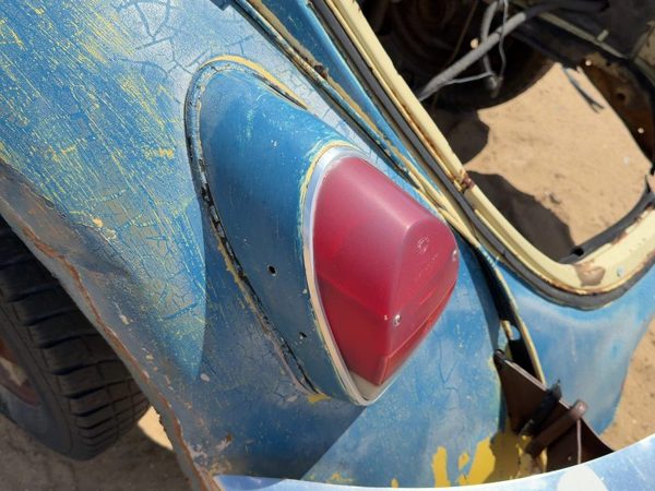 71-72 Super Beetle Driver Left Tail Light Brake With Housing Extension Oem Rear — photo 2