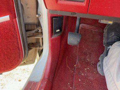 1986 Olds 88 Driver Left Lower Kick Trim Panel Oem Red
