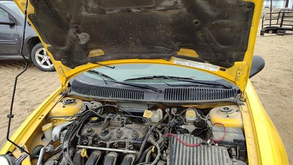 2000-2005 Dodge Neon Pair Of Hood Hinges Right Left Set Assembly Oem Yellow — photo 1