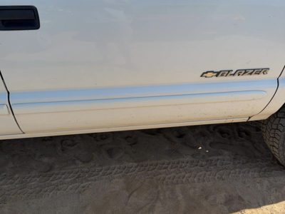 02-05 S10 Blazer Passenger Right Front Moulding From Door Trim Strip White 50U