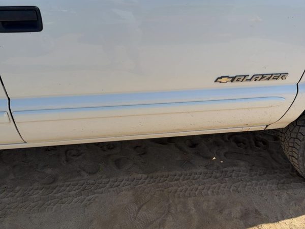 02-05 S10 Blazer Passenger Right Front Moulding From Door Trim Strip White 50U — photo 1