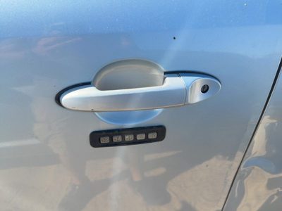 08-11 Mariner Driver Left Front Outside Door Handle Painted Premier Light Blue