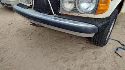 1977-1985 Mercedes 300Td Front Bumper Assembly Chrome With Brackets Oem