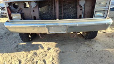 1983-1988 Chevy K30 Chrome Front Bumper Assembly With Brackets Oem 14043720