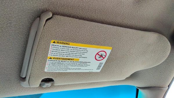 2000-2004 Buick Regal Passenger Right Sun Visor Oem Tan 525 10334010 — photo 2