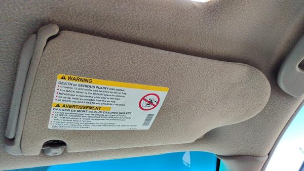 2000-2004 Buick Regal Passenger Right Sun Visor Oem Tan 525 10334010 — photo 3