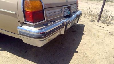 1985 Oldsmobile Delta 88 Rear Bumper Assembly Olds Rusted