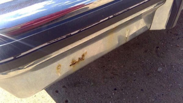 1985 Oldsmobile Delta 88 Rear Bumper Assembly Olds Rusted — photo 5