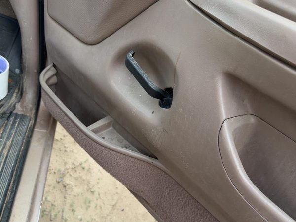 1997-1998 Ford F250 Passenger Right Front Door Trim Panel With Switches Brown Rk — photo 9