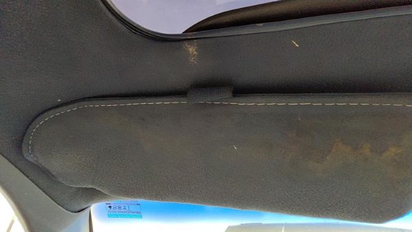 88-91 Olds Cutlass Calais Driver Left Sun Visor Oem Blue 2 Door — photo 2