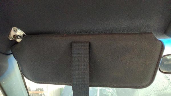 88-91 Olds Cutlass Calais Driver Left Sun Visor Oem Blue 2 Door — photo 5