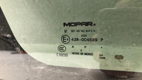 2009-2020 Dodge Journey Driver Left Rear Quarter Glass Back Side Window Oem — photo 6